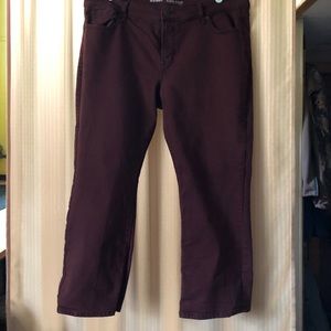 Old Navy flare jean capris